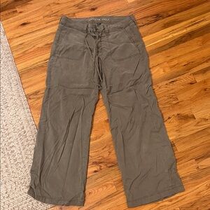 American Eagle Olive Green Wide-Leg Pants